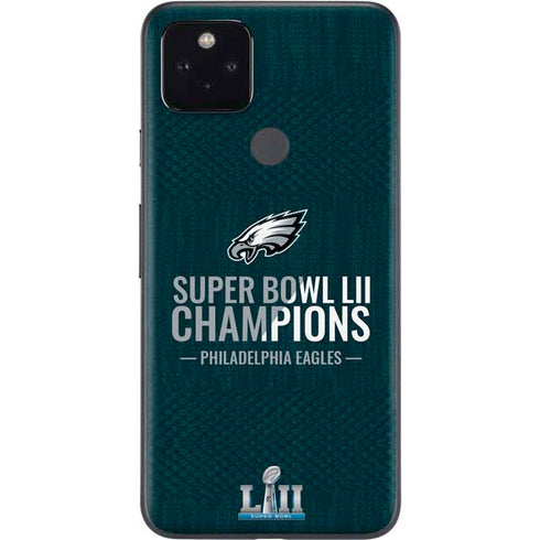 NFL Philadelphia Eagles Super Bowl LII Champions Google Pixel 5a Skin